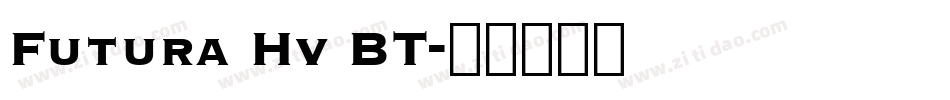 Futura Hv BT字体转换